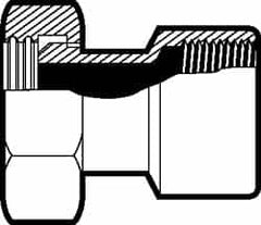 VNE - 2-1/2" Bevel Seat Style Sanitary Stainless Steel Pipe Adapter - Exact Industrial Supply