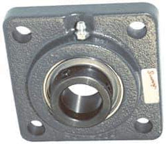 Browning - 1-3/4" ID, 5-3/8" OAL x 5-3/8" OAH 4-Bolt Flange - 5,139 Lb Static Cap, 7,901 Lb Dyn Cap, 4-1/8" Btw Mnt Hole Ctrs, Cast Iron - Exact Industrial Supply