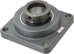 Browning - 2" ID, 6-3/8" OAL x 6-3/8" OAH 4-Bolt Flange - 6,601 Lb Static Cap, 9,752 Lb Dyn Cap, 5-1/8" Btw Mnt Hole Ctrs, Cast Iron - Exact Industrial Supply