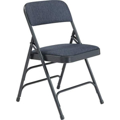 NPS - Folding Chairs Pad Type: Folding Chair w/Fabric Padded Seat Material: Steel - Exact Industrial Supply