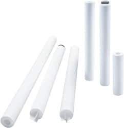 Parker - 2-1/2" OD, 50µ, Polyolefin Thermal Bonded Cartridge Filter - 30" Long - Exact Industrial Supply