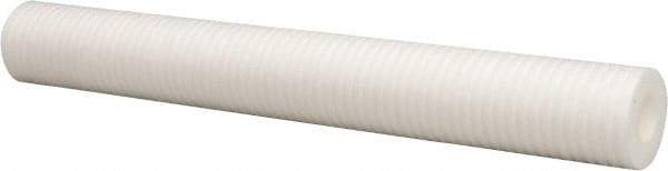 Parker - 2-1/2" OD, 100µ, Polyolefin Thermal Bonded Cartridge Filter - 20" Long - Exact Industrial Supply