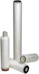 Parker - 2-1/2" OD, 40µ, Polypropylene Absolute Rated-Pleated-Melt Blown Cartridge Filter - 10" Long - Exact Industrial Supply