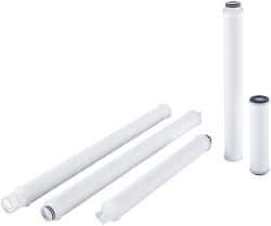 Parker - 2-1/2" OD, 5µ, Polypropylene Pleated-Melt Blown & Spun Bonded Cartridge Filter - 20" Long - Exact Industrial Supply