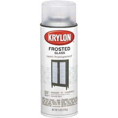 Krylon - Frosted Glass (Color), Frosted, Glass Frosting Spray Paint - 6 oz Container - Exact Industrial Supply
