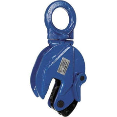 Vestil - 4,000 Lbs. Load Capacity Plate Clamp - 1 Inch Max Thickness, 2.9 Inch Throat Depth and 2.3 Inch Bale Opening - Exact Industrial Supply