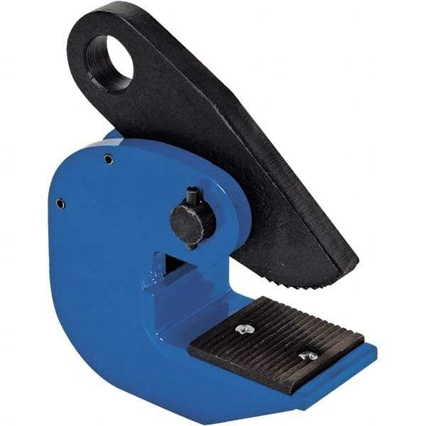 Vestil - 4,000 Lbs. Load Capacity Horizontal Plate Clamp - 1-1/4 Inch Max Thickness and 1.2 Inch Bale Opening - Exact Industrial Supply