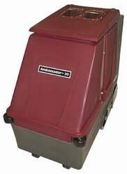 Minuteman - 20" Cleaning Width, 105" Water Lift, Walk Behind Carpet Extractor - 100 CFM Air Flow, 2 hp, 25 Gal Tank Capacity, 25 Gal Tank Recovery Capacity, 100 Pump psi - Exact Industrial Supply
