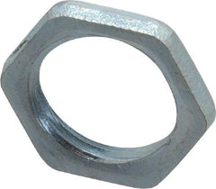 Cooper Crouse-Hinds - 3/8" Trade, Steel Threaded Rigid/Intermediate (IMC) Conduit Locknut - Noninsulated - Exact Industrial Supply