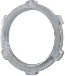 Cooper Crouse-Hinds - 1" Trade, Steel Threaded Rigid/Intermediate (IMC) Conduit Locknut - Noninsulated - Exact Industrial Supply