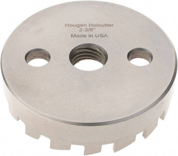 Hougen - 2-3/8" Diam, 1/8" Cutting Depth, Hole Saw - High Speed Steel Saw, Toothed Edge - Exact Industrial Supply