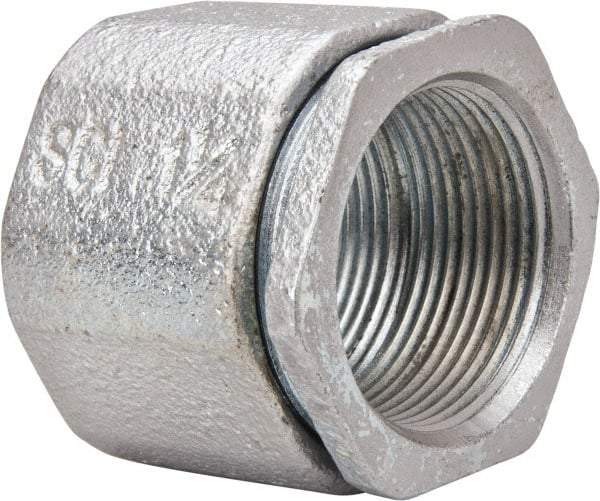 Cooper Crouse-Hinds - 1-1/4" Trade, Malleable Iron Threaded Rigid/Intermediate (IMC) Conduit Coupling - Noninsulated - Exact Industrial Supply