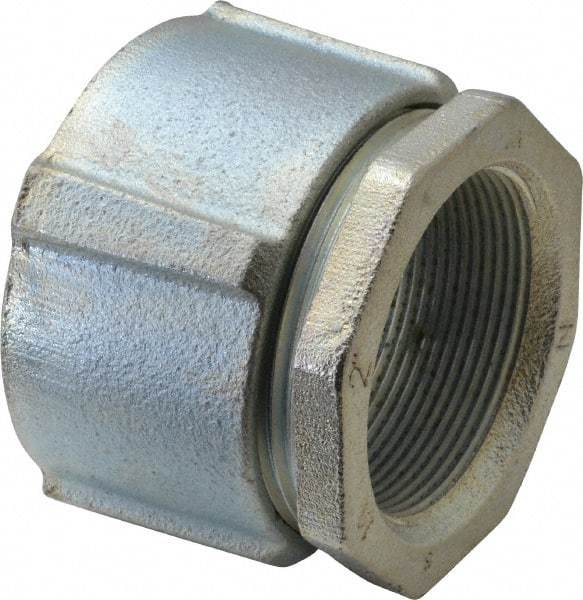 Cooper Crouse-Hinds - 2" Trade, Malleable Iron Threaded Rigid/Intermediate (IMC) Conduit Coupling - Noninsulated - Exact Industrial Supply