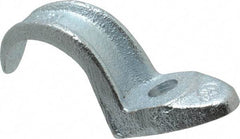 Cooper Crouse-Hinds - 1-1/2" Pipe, Malleable Iron, Conduit Clamp - 1 Mounting Hole - Exact Industrial Supply