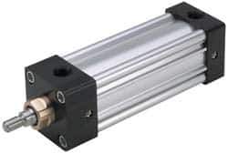 Parker - 4" Stroke x 3-1/4" Bore Double Acting Air Cylinder - 1/2 Port, 3/4-16 Rod Thread, 250 Max psi, -10 to 165°F - Exact Industrial Supply