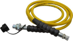 Enerpac - 1/4" Inside Diam x 3/8 NPT 10' Hydraulic Pump Hose - 10,000 psi, CH-604 Opposite End, Thermoplastic - Exact Industrial Supply