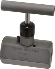 Enerpac - 3/8-18 Inlet Hydraulic Control Valve - 10,000 psi, 3-1/2" High x 1.87" Wide x 2.38" Long - Exact Industrial Supply