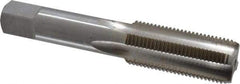 Interstate - 13/16-14 UNS 3B 4 Flute Bright Finish High Speed Steel Straight Flute Standard Hand Tap - Bottoming, Right Hand Thread, 4-15/32" OAL, H4 Limit, Oversize - Exact Industrial Supply