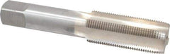 Interstate - 15/16-16 UNS 3B 4 Flute Bright Finish High Speed Steel Straight Flute Standard Hand Tap - Plug, Right Hand Thread, 4-29/32" OAL, H4 Limit, Oversize - Exact Industrial Supply