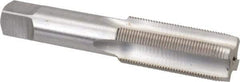 Interstate - 15/16-18 UNS 3B 4 Flute Bright Finish High Speed Steel Straight Flute Standard Hand Tap - Plug, Right Hand Thread, 4-29/32" OAL, H4 Limit, Oversize - Exact Industrial Supply