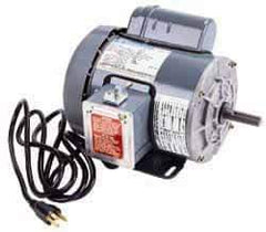 Marathon Electric - 1 Max hp, 3,450 Max RPM, Electric AC DC Motor - 115/208-230 V Input, Single Phase, 56 Frame, 0.62" Shaft Diam - Exact Industrial Supply