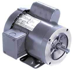 Marathon Electric - 1/3 Max hp, 1,725 Max RPM, Electric AC DC Motor - 115/208-230 V Input, Single Phase, 56C Frame, 0.62" Shaft Diam - Exact Industrial Supply