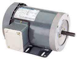 Marathon Electric - 1 Max hp, 1,140 Max RPM, Electric AC DC Motor - 208-230/460 V Input, Three Phase, 56C Frame, 0.62" Shaft Diam - Exact Industrial Supply