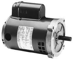 Marathon Electric - 1-1/2 Max hp, 3,450 Max RPM, Electric AC DC Motor - 115/208-230 V Input, Single Phase, 56C Frame, 0.62" Shaft Diam - Exact Industrial Supply