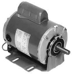 Marathon Electric - 1/4 Max hp, 1,725 Max RPM, Electric AC DC Motor - 115/208-230 V Input, Single Phase, 48Z Frame, 1/2" Shaft Diam - Exact Industrial Supply