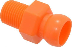 Loc-Line - 50 Piece, 1/4" Hose ID, Male to Female Coolant Hose Connector - 1/8" NPT, For Loc-Line Modular Hose Systems - Exact Industrial Supply