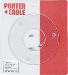 Porter-Cable - 5-3/4" OD, Router Round Sub Base - For Use with Routers Model 690, 693, 891, 892, 864 & 895 - Exact Industrial Supply