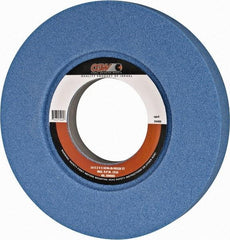 Camel Grinding Wheels - 14" Diam x 5" Hole x 2" Thick, J Hardness, 46 Grit Surface Grinding Wheel - Aluminum Oxide, Type 7, Coarse Grade, 1,910 Max RPM, Vitrified Bond, Two-Side Recess - Exact Industrial Supply