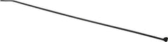 Thomas & Betts - 11.1" Long Black Nylon Standard Cable Tie - 30 Lb Tensile Strength, 1.31mm Thick, 76.2mm Max Bundle Diam - Exact Industrial Supply