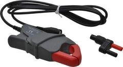 Fluke - Black/Red Electrical Test Equipment Clamp - Use with Digital Multimeters, Powers Quality Meters, Scope Meters - Exact Industrial Supply