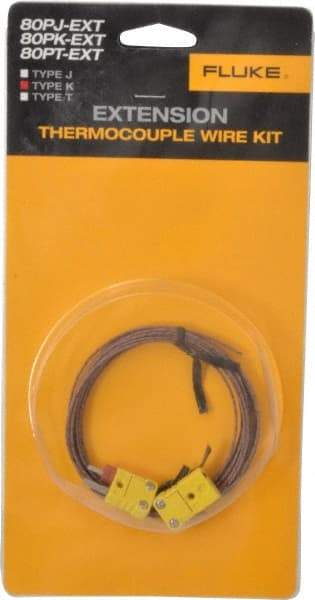 Fluke - Electrical Test Equipment Extension Wire Kit - Use with K-Type Thermometers - Exact Industrial Supply