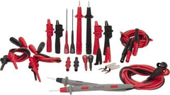 Fluke - Black/Red Electrical Test Equipment Leads Set - Use with All Models - Exact Industrial Supply