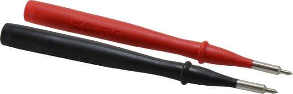 Fluke - Black/Red Electrical Test Equipment Probe - Use with IEC Electrical Wall Outlets - Exact Industrial Supply