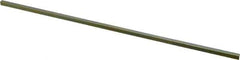 Precision Brand - 12" Long, Gold Dichromate-Plated Key Stock - Medium Carbon Steel - Exact Industrial Supply