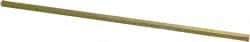 Precision Brand - 12" Long, Gold Dichromate-Plated Key Stock - Medium Carbon Steel - Exact Industrial Supply