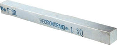 Precision Brand - 12" Long x 1" High x 1" Wide, Zinc-Plated Key Stock - Low Carbon Steel - Exact Industrial Supply
