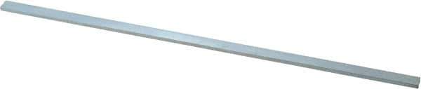 Precision Brand - 12" Long x 3/8" High x 1/8" Wide, Zinc-Plated Key Stock - Low Carbon Steel - Exact Industrial Supply