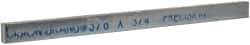 Precision Brand - 12" Long x 3/4" High x 3/8" Wide, Zinc-Plated Key Stock - Low Carbon Steel - Exact Industrial Supply