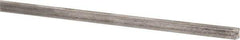 Precision Brand - 12" Long x 1/8" High x 1/8" Wide, Plain Key Stock - Low Carbon Steel - Exact Industrial Supply