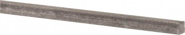 Precision Brand - 12" Long x 3/16" High x 3/16" Wide, Plain Key Stock - Low Carbon Steel - Exact Industrial Supply