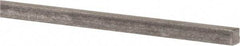 Precision Brand - 12" Long x 3/16" High x 3/16" Wide, Plain Key Stock - Low Carbon Steel - Exact Industrial Supply