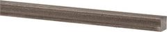 Precision Brand - 12" Long x 1/4" High x 1/4" Wide, Plain Key Stock - Low Carbon Steel - Exact Industrial Supply