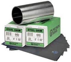 Precision Brand - 5 Ft. Long x 6 Inch Wide x 0.025 Inch Thick, Roll Shim Stock - Stainless Steel - Exact Industrial Supply