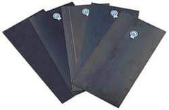 Precision Brand - 6 Piece, 0.005 to 0.032 Inch Thickness, Spring Steel Shim Stock Sheet Assortment - 12 Inch Long x 6 Inch Wide - Exact Industrial Supply