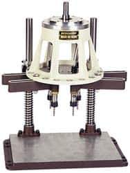 Procunier - 8 Inch Base Diameter, Round Base, Multiple Tapping Attachment - 17 Drivers, 1:1 Gear Ratio, For Use with 23000 Tappers, 29020-29037 and 29053 Machines - Exact Industrial Supply