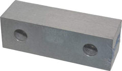 Gibraltar - 6-1/8" Wide x 2" High x 1" Thick, Flat/No Step Vise Jaw - Soft, Aluminum, Fixed Jaw, Compatible with 6" Vises - Exact Industrial Supply